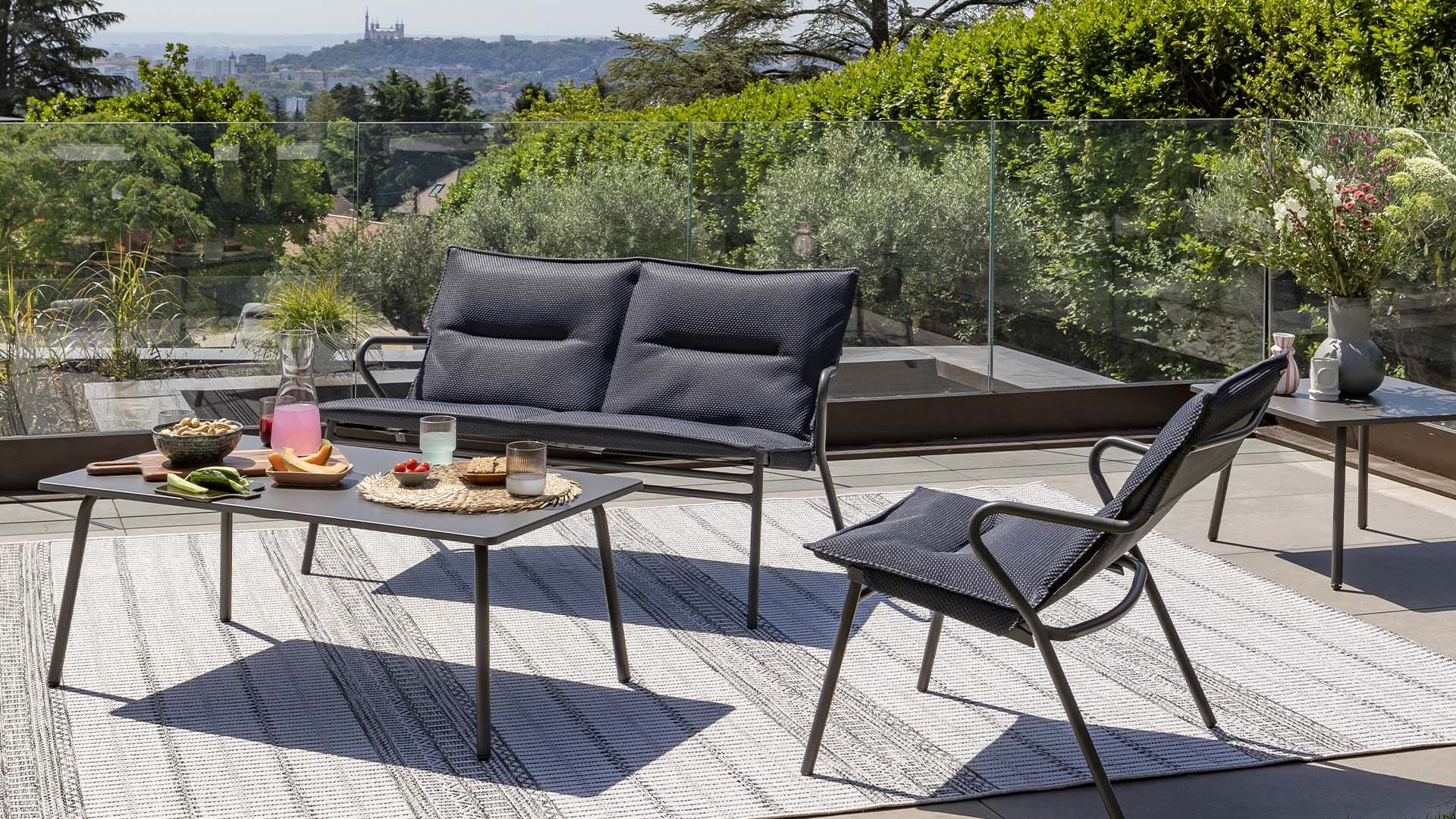 Salon de jardin matelassé VENCE BeComfort
