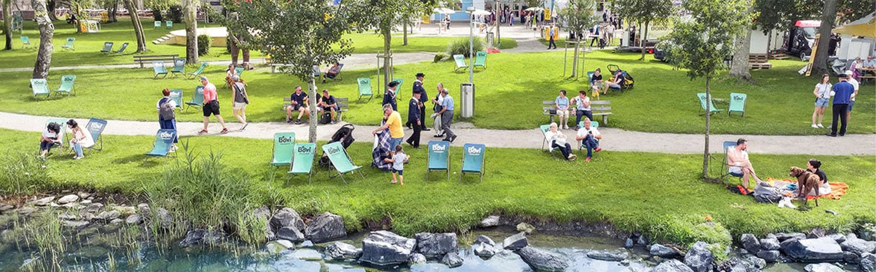 Chilienne personnalisée publicitaire pour plages privées, campings, stations de ski I LAFUMA MOBILIER
