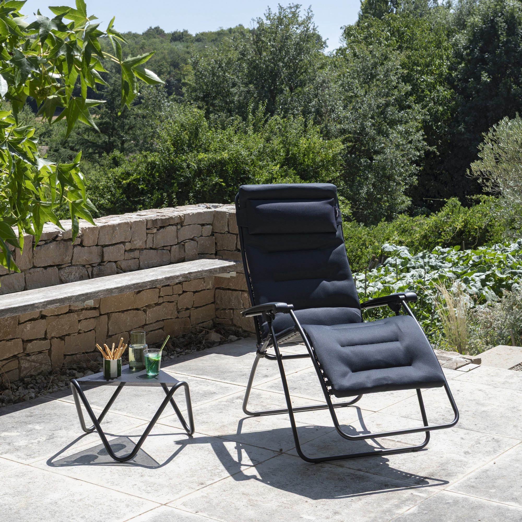 Fauteuil Relax matelassé Zéro Gravité XL - Rsx Clip XL - AirComfort® - Noir Acier