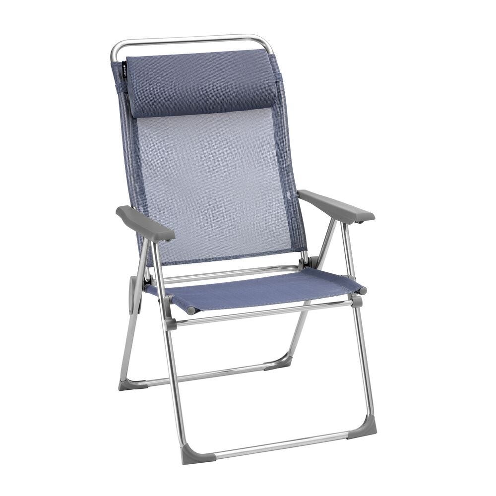 Fauteuil pliant multi-positions XL - Alu Cham XL - Batyline® Iso - Bleu Ocean